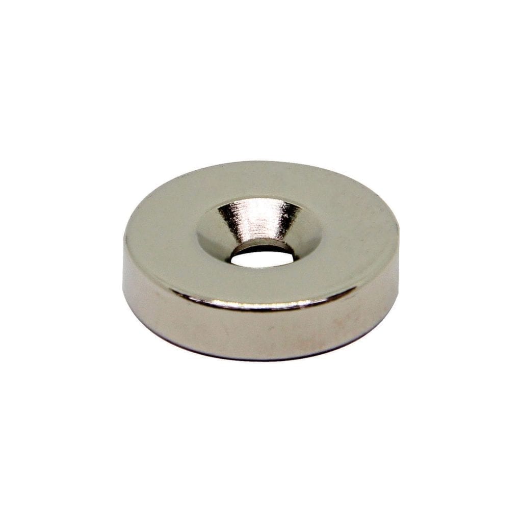 20mm x 4.5mm x 5mm Countersunk Neodymium Ring | Magnets NZ | Local Supplier