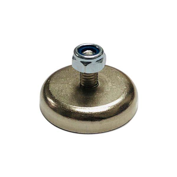 Pot magnet with threaded stud 32 mm 