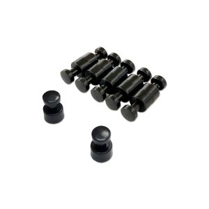 SMALL BLACK NEODYMIUM PIN MAGNETS | CARDS OF 10