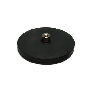 66MM FEMALE RUBBER ENCASED HOLDING MAGNET WITH STUD