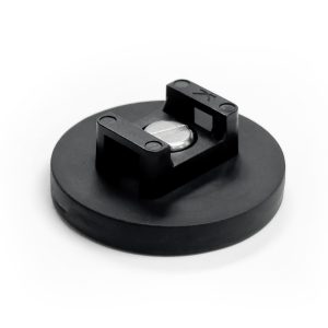 43mm Male Rubber Encased Holding Magnet with Cable Tie Attachment