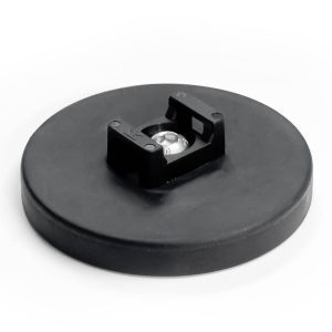 66mm Female Rubber Encased Holding Magnet with Cable Tie Attachment