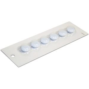 Small White Magnetic Buttons | Sold in cards of 6