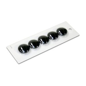 Large Black Magnetic Buttons | Sold in cards of 5