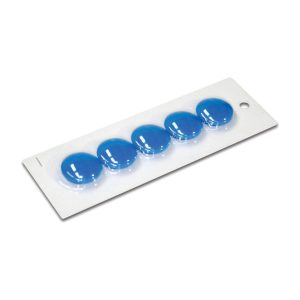 Large Blue Magnetic Buttons | Sold in cards of 5
