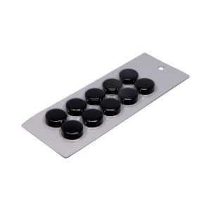 Small Black Magnetic Discs | Sold in cards of 10