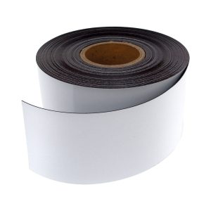 100mm White WO/WO Magnetic Strip
