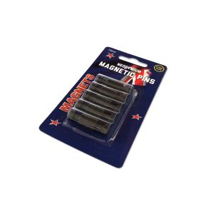Small Black Neodymium Pin Magnets | Cards of 10