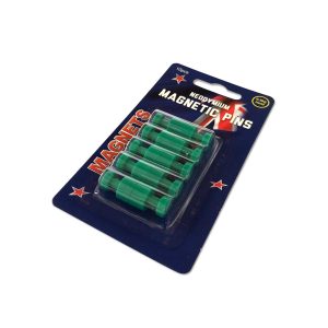 Small Green Neodymium Pin Magnets| Cards of 10