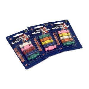 Small Assorted Neodymium Pin Magnets| Cards of 10