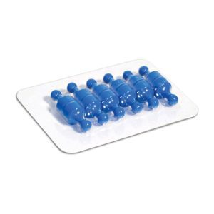 Blue Neodymium Pin Magnets | Cards of 12