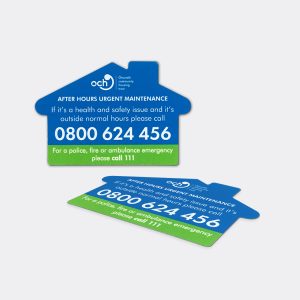 a blue and green business cards