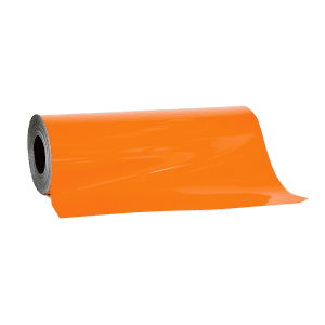 an orange roll of paper